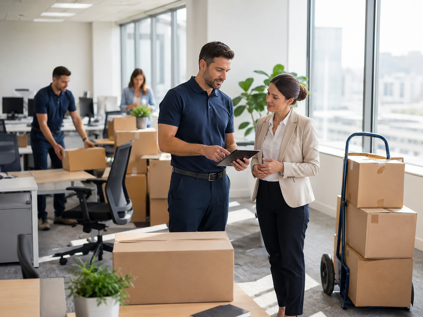 Corporate relocation survey workflow